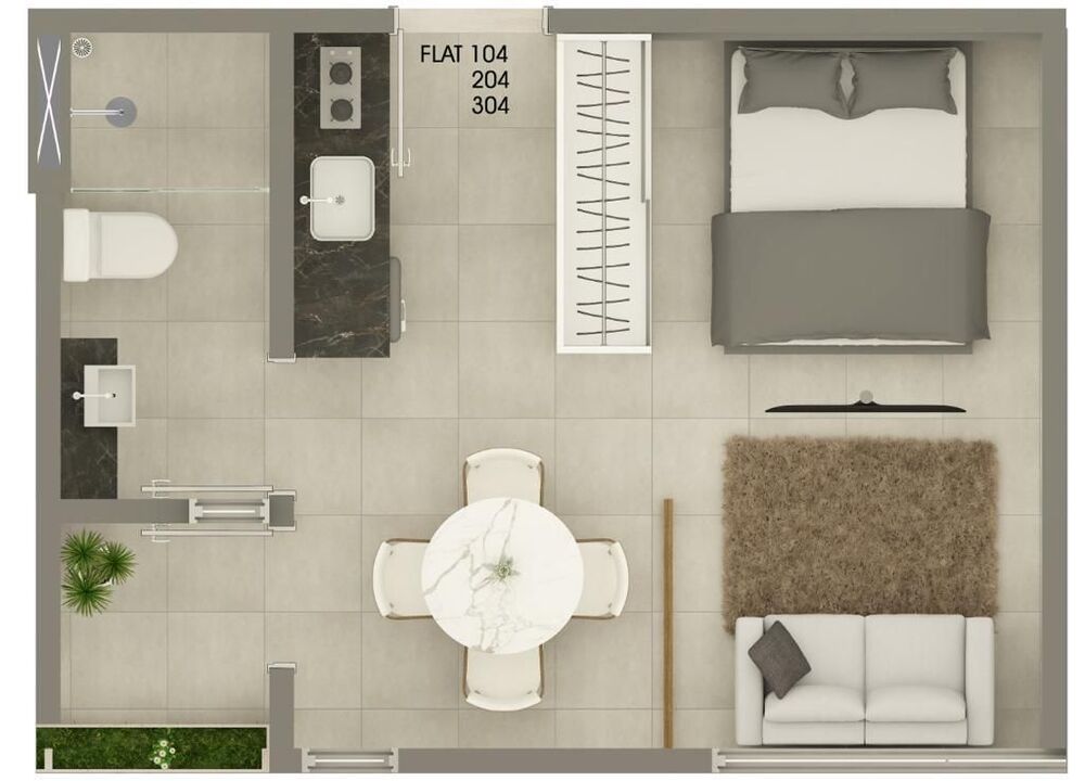 Kitnet-Studio, 28 m² - Foto 11