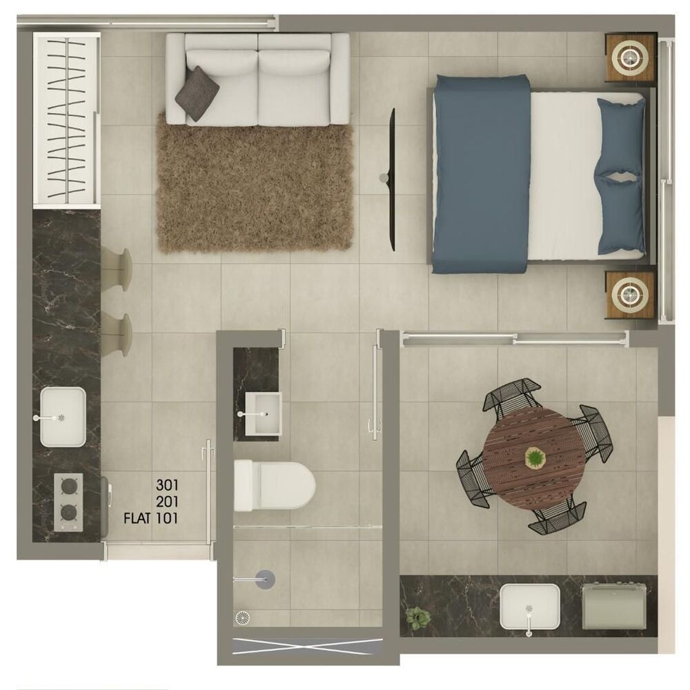 Kitnet-Studio, 28 m² - Foto 7