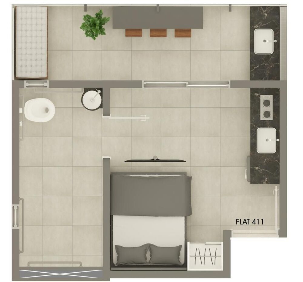 Kitnet-Studio, 28 m² - Foto 9