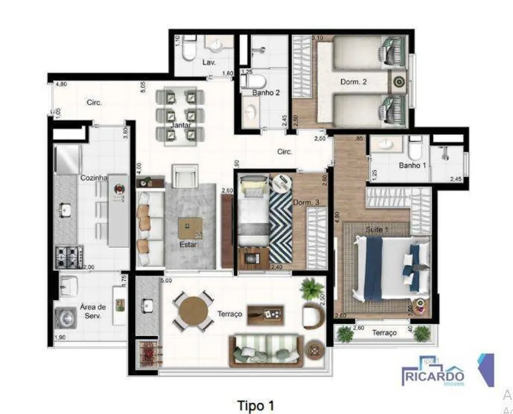 Apartamento, 3 quartos, 86 m² - Foto 4