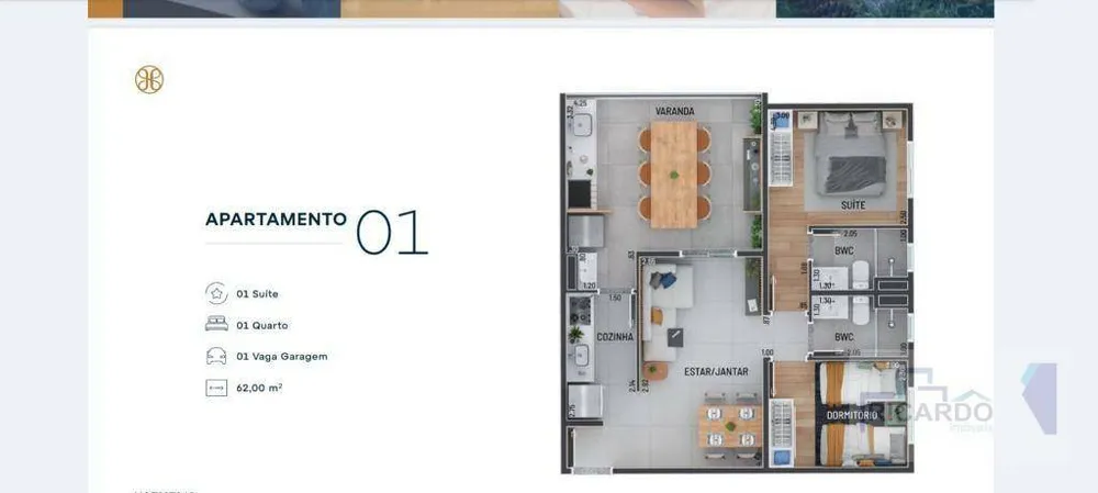 Apartamento, 2 quartos, 64 m² - Foto 2