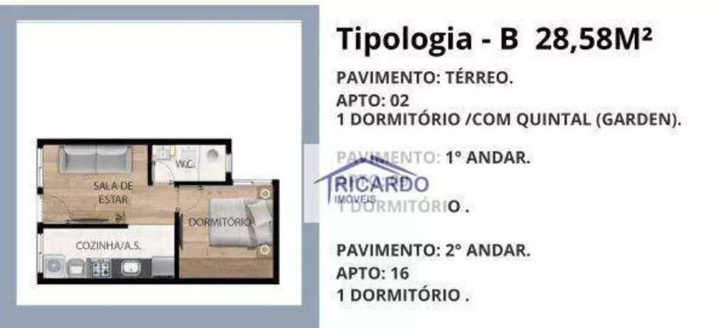 Apartamento à venda com 1 quarto, 28m² - Foto 4