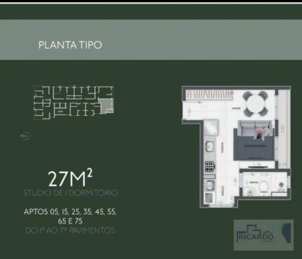 Apartamento, 1 quarto, 27 m² - Foto 6