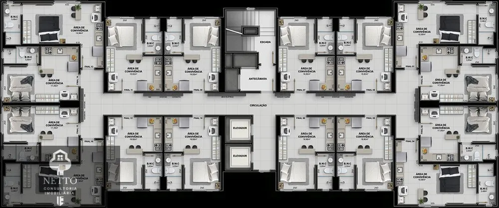 Apartamento, 1 quarto - Foto 12