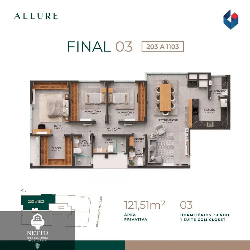 Apartamento, 3 quartos, 119 m² - Foto 8