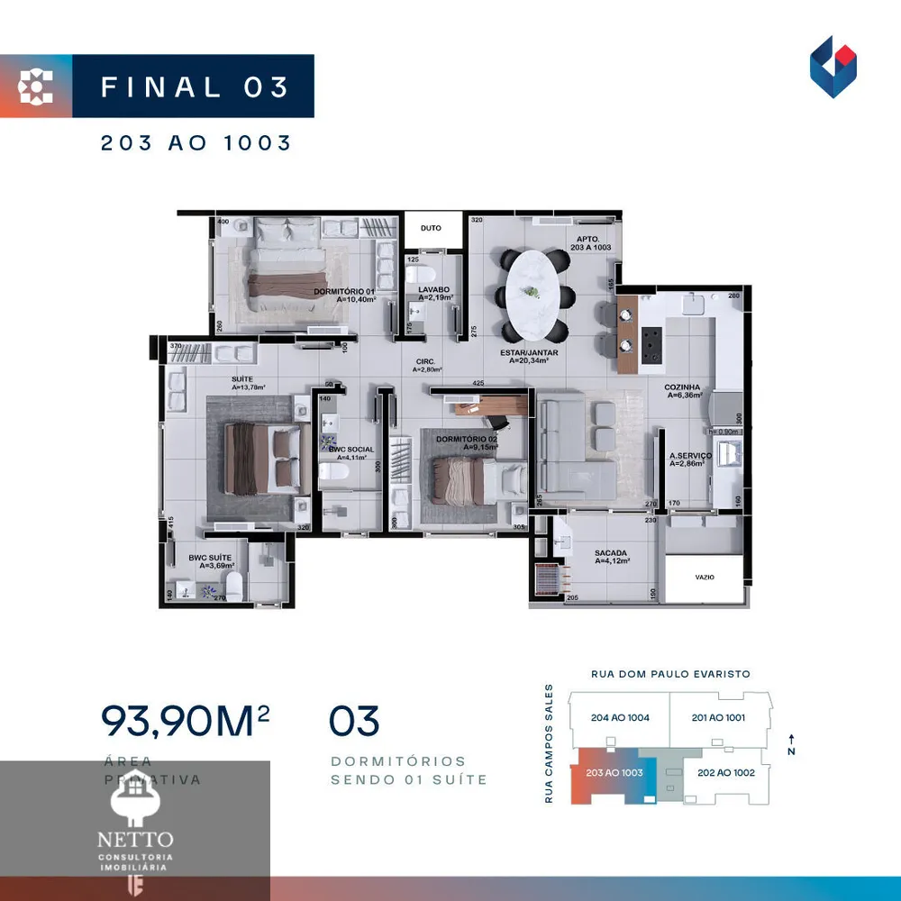 Apartamento, 3 quartos, 93 m² - Foto 12
