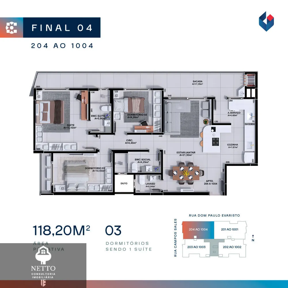 Apartamento, 3 quartos, 93 m² - Foto 13