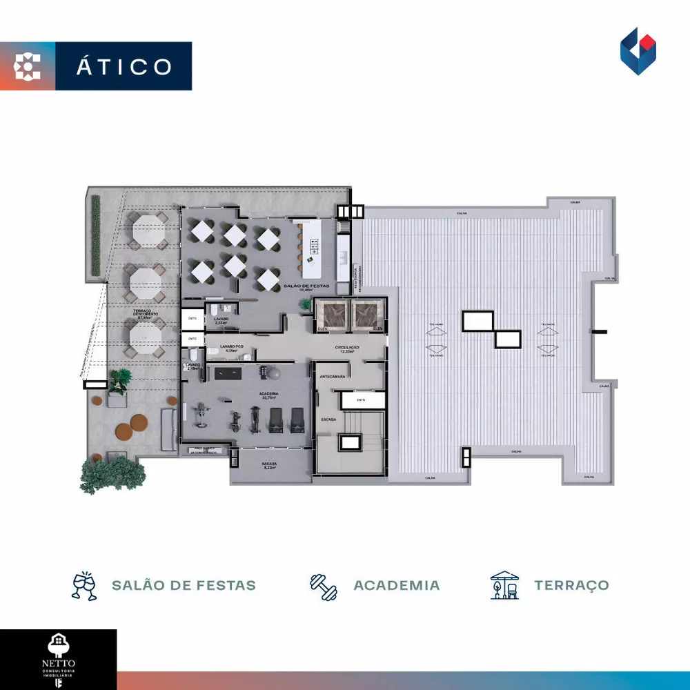 Apartamento, 3 quartos, 93 m² - Foto 2
