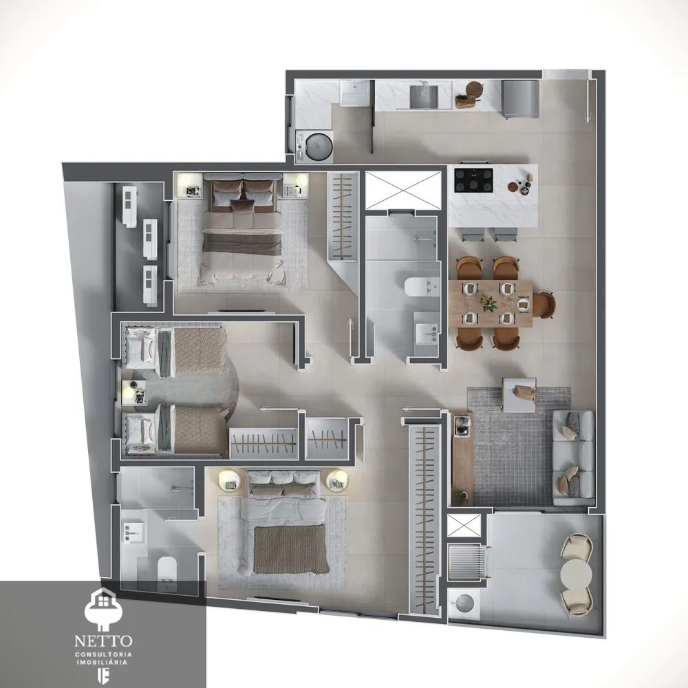 Apartamento, 3 quartos, 90 m² - Foto 12