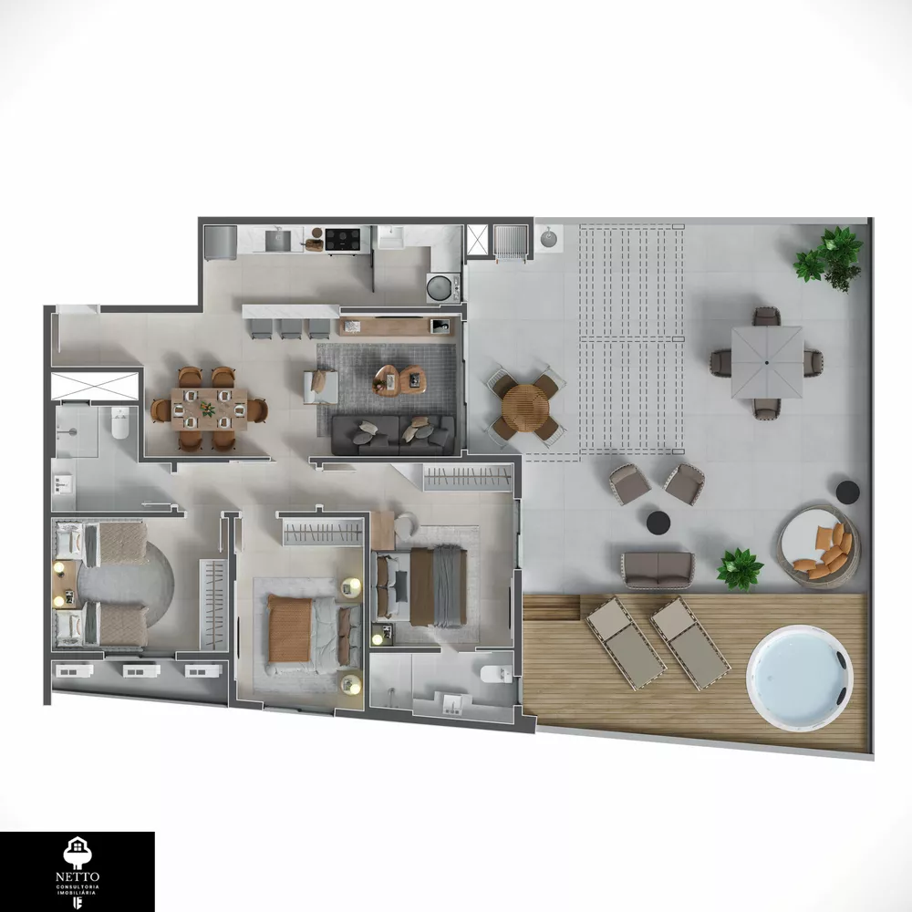 Apartamento, 3 quartos, 90 m² - Foto 1