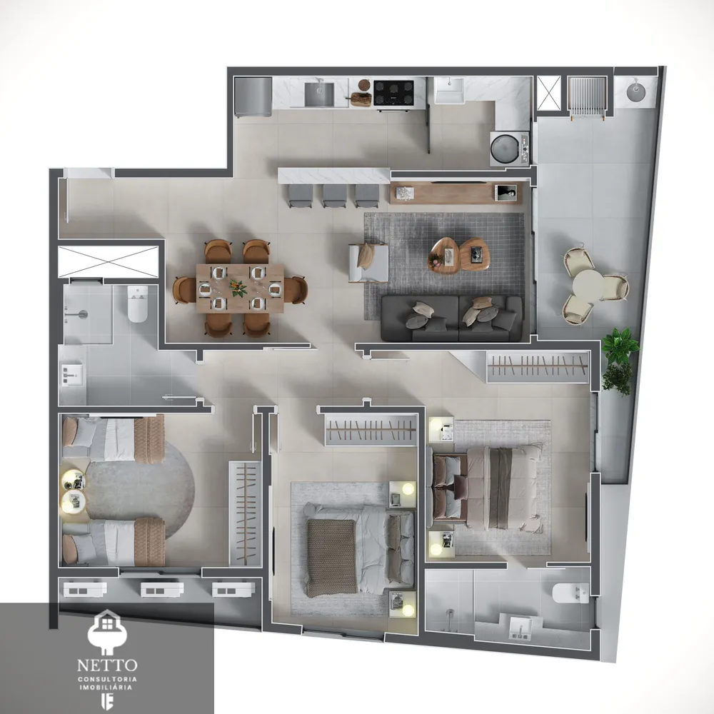 Apartamento, 3 quartos, 90 m² - Foto 9