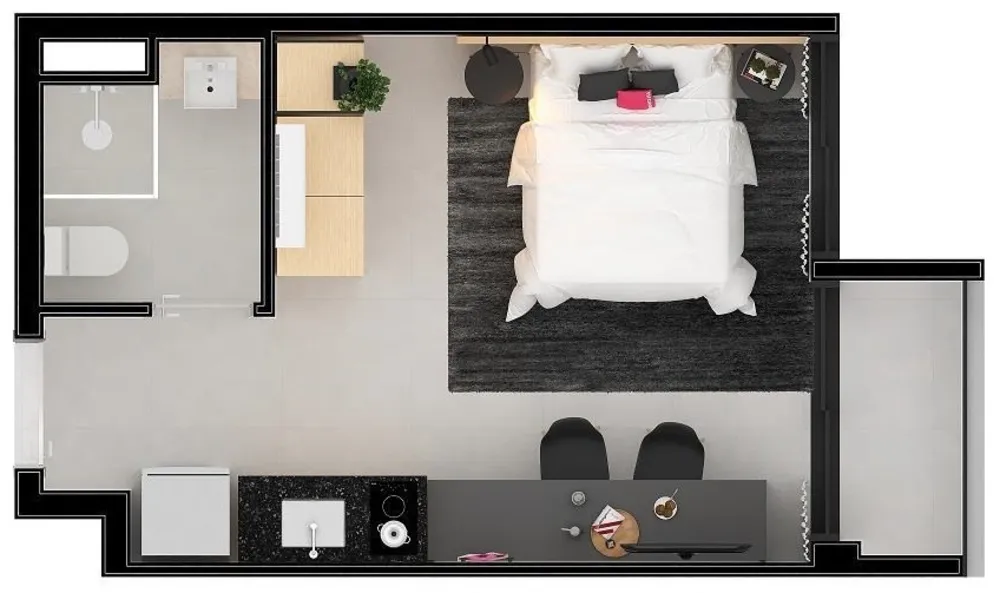 Apartamento, 1 quarto, 33 m² - Foto 7