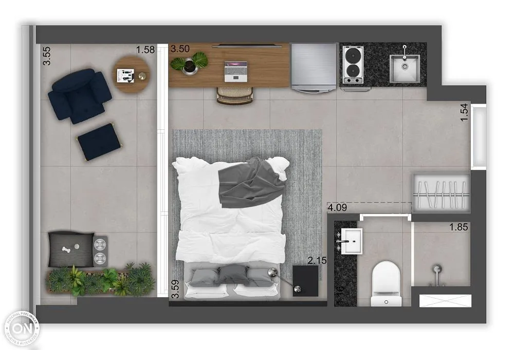 Apartamento, 2 quartos, 49 m² - Foto 4