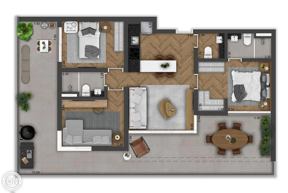 Apartamento, 2 quartos, 49 m² - Foto 6