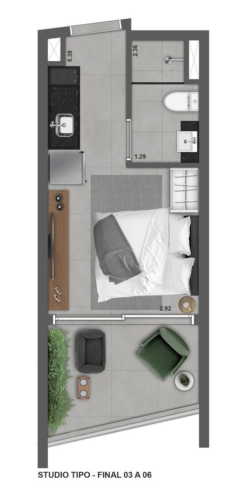 Apartamento à venda com 1 quarto, 82m² - Foto 11