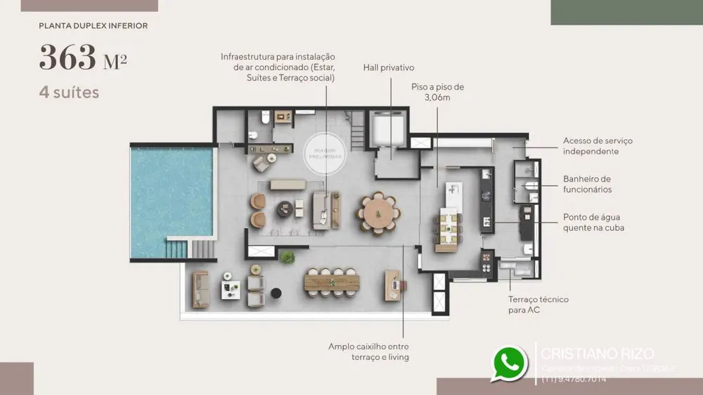 Apartamento, 3 quartos, 210 m² - Foto 5