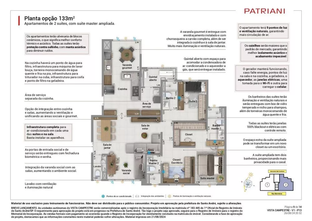 Apartamento à venda com 3 quartos, 134m² - Foto 20