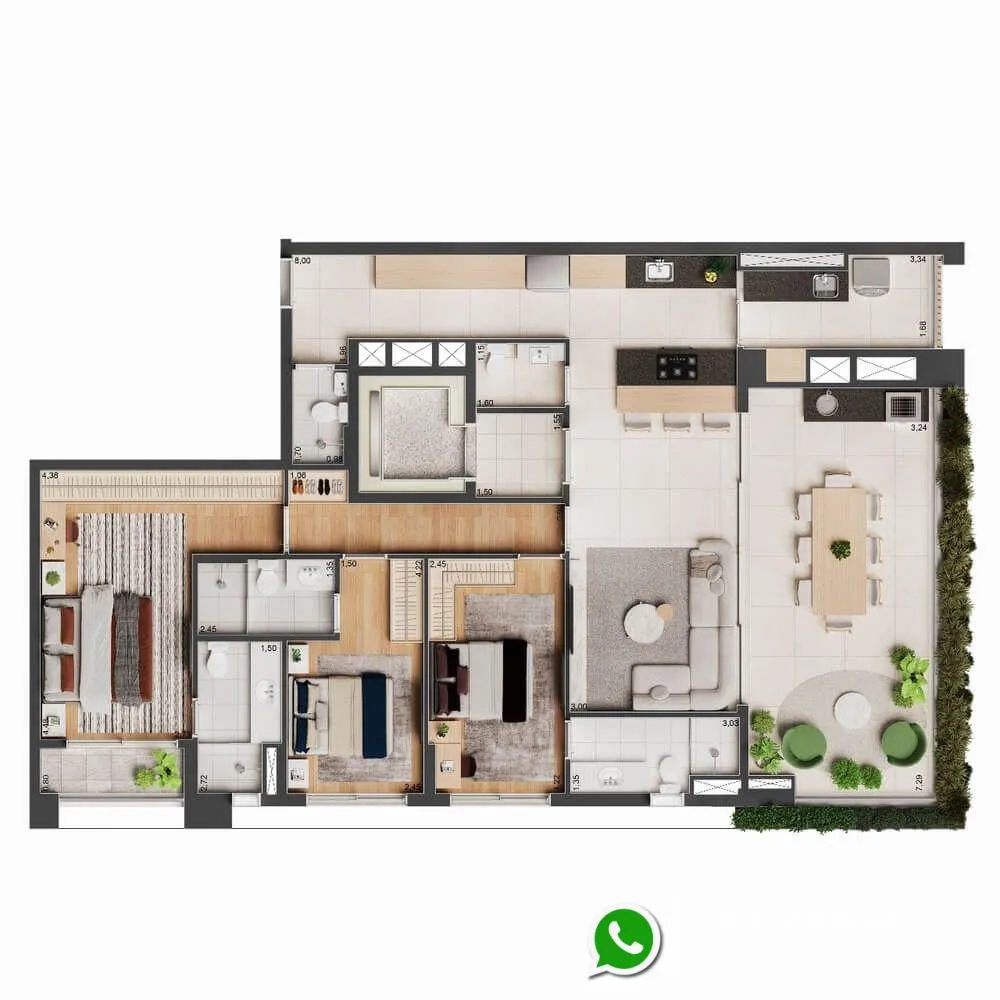 Apartamento, 3 quartos, 145 m² - Foto 15