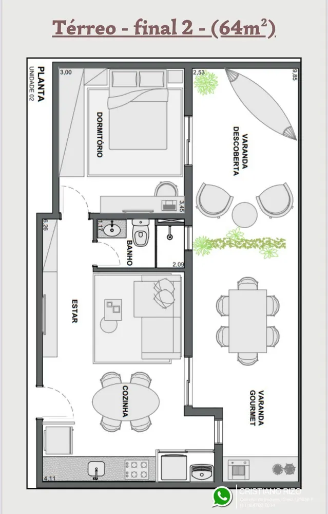 Apartamento, 2 quartos, 37 m² - Foto 6
