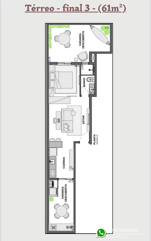 Apartamento, 2 quartos, 37 m² - Foto 7