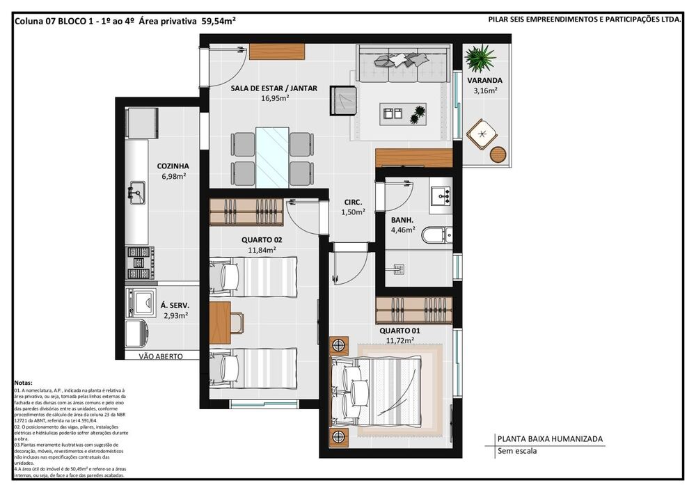 Apartamento, 2 quartos, 57 m² - Foto 5