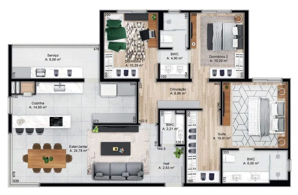Apartamento, 3 quartos, 130 m² - Foto 15