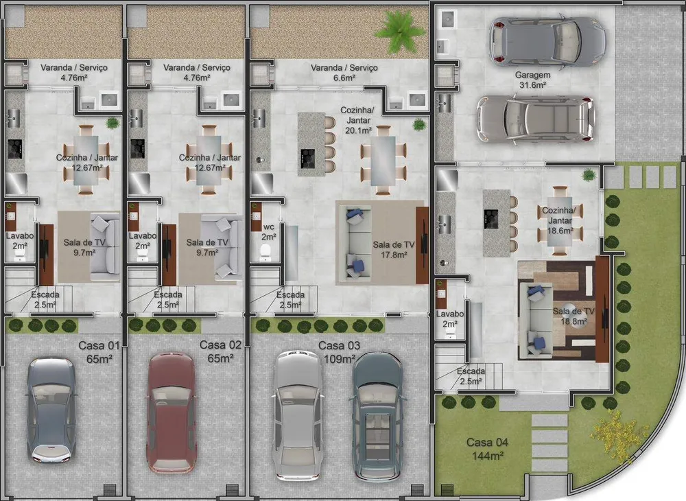 Casa, 3 quartos, 104 m² - Foto 5