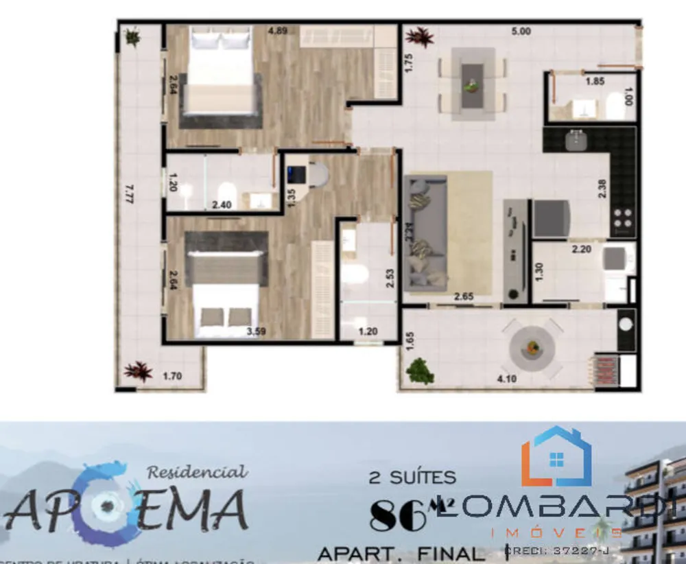 Apartamento, 2 quartos, 86 m² - Foto 10