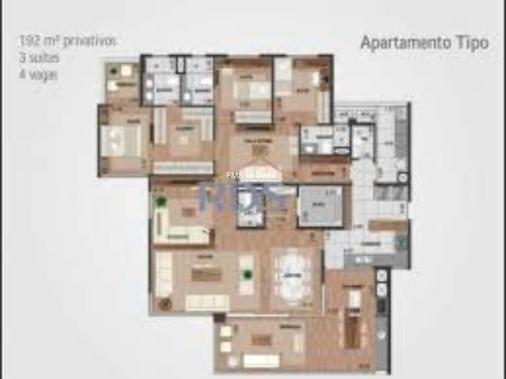 Apartamento à venda com 3 quartos, 192m² - Foto 19