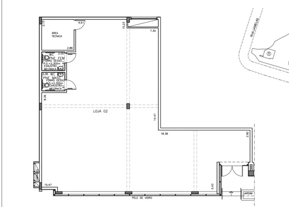 Loja-Salão, 216 m² - Foto 2