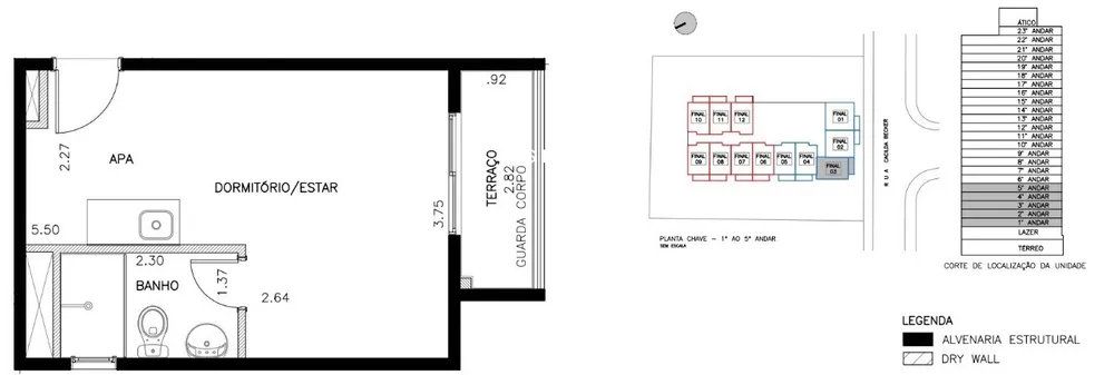 Apartamento, 1 quarto, 28 m² - Foto 2
