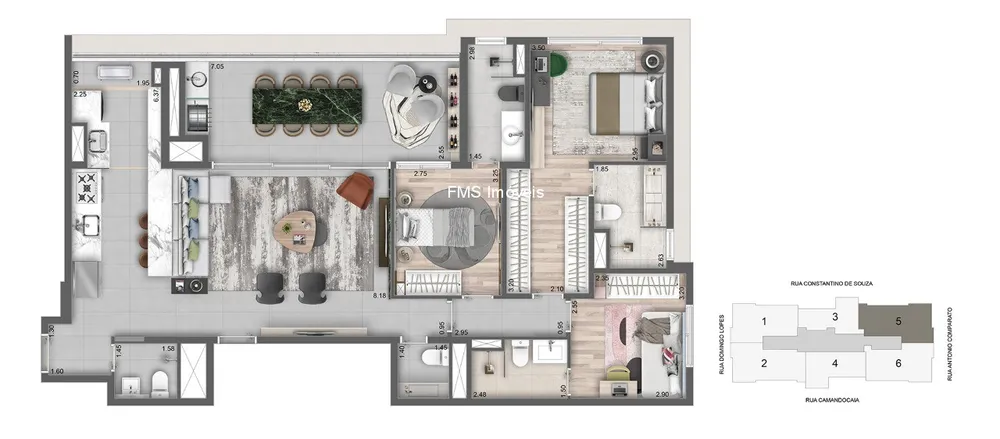 Apartamento, 3 quartos, 145 m² - Foto 3