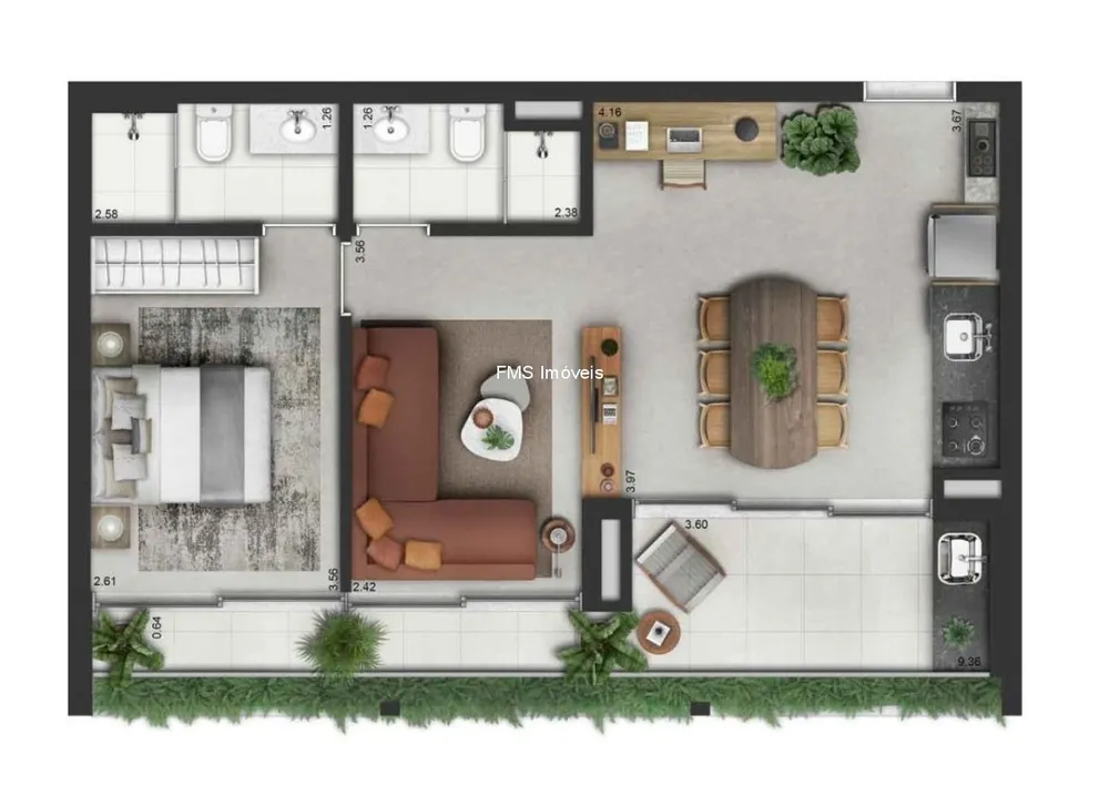 Apartamento, 2 quartos, 63 m² - Foto 7