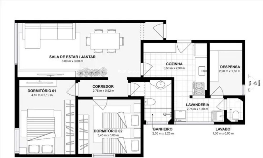 Apartamento, 2 quartos, 80 m² - Foto 14
