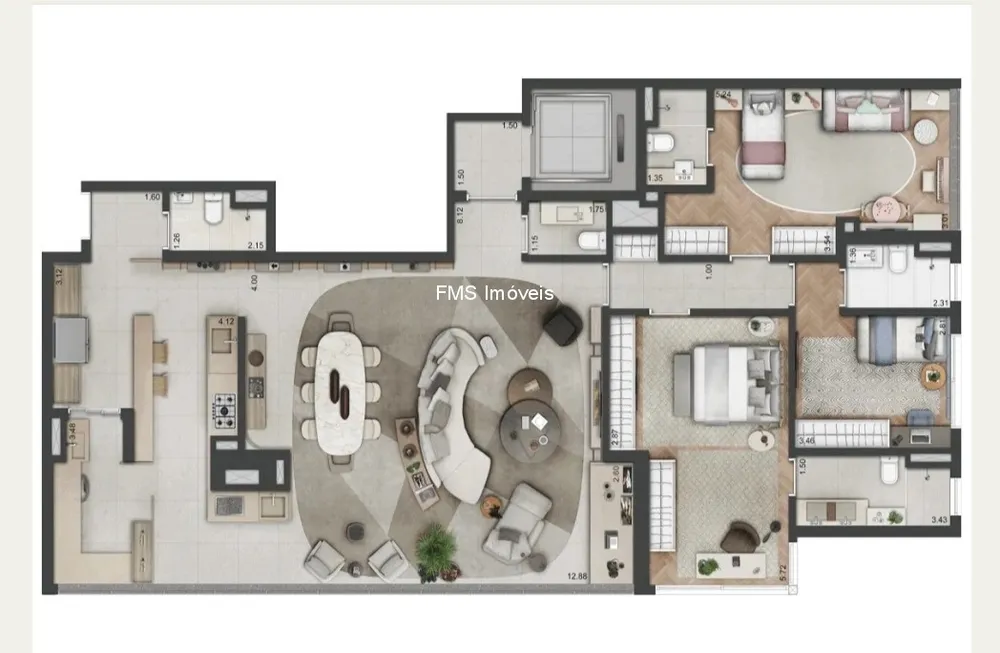 Apartamento, 3 quartos, 142 m² - Foto 9