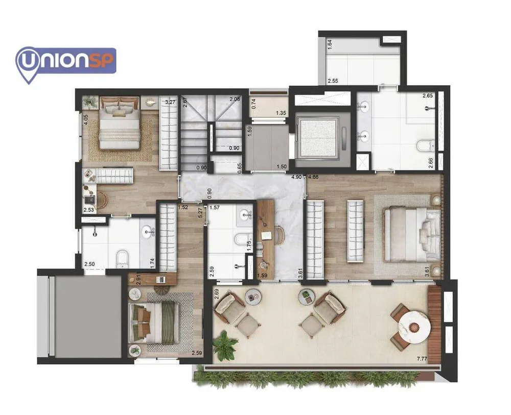 Apartamento, 2 quartos, 127 m² - Foto 4