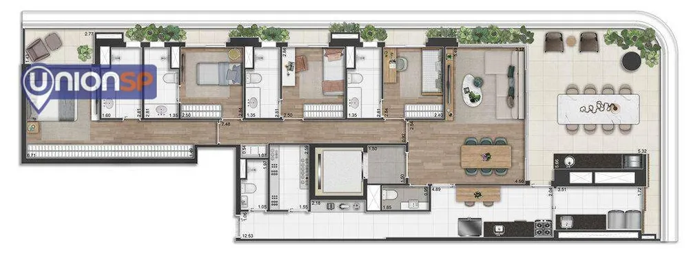 Apartamento, 4 quartos, 193 m² - Foto 2