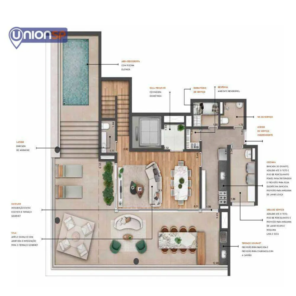 Apartamento, 2 quartos, 94 m² - Foto 4