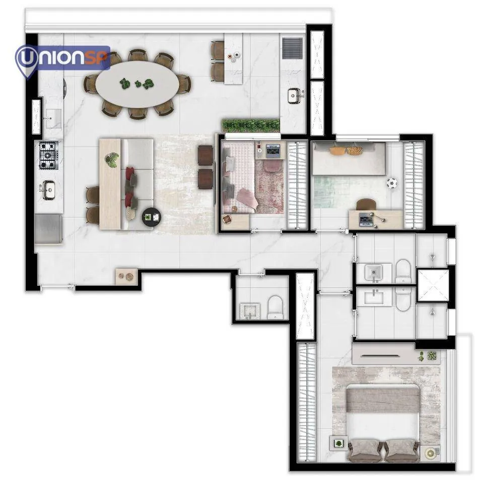 Apartamento, 3 quartos, 81 m² - Foto 2