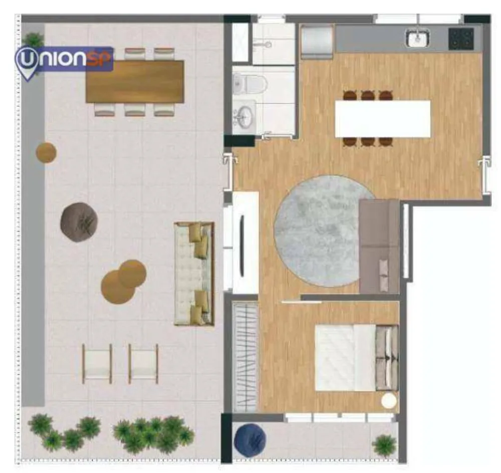 Apartamento, 2 quartos, 46 m² - Foto 2