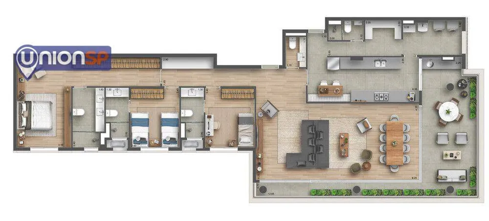 Apartamento, 4 quartos, 218 m² - Foto 1