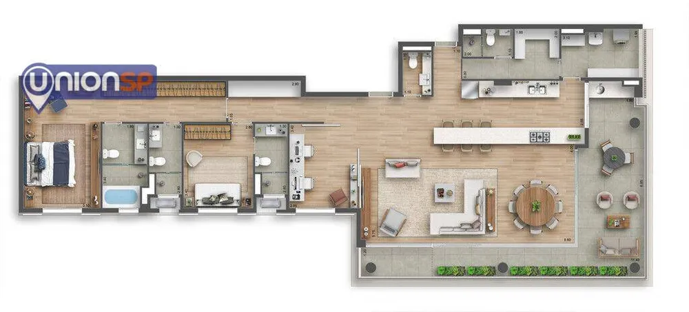Apartamento, 4 quartos, 218 m² - Foto 2