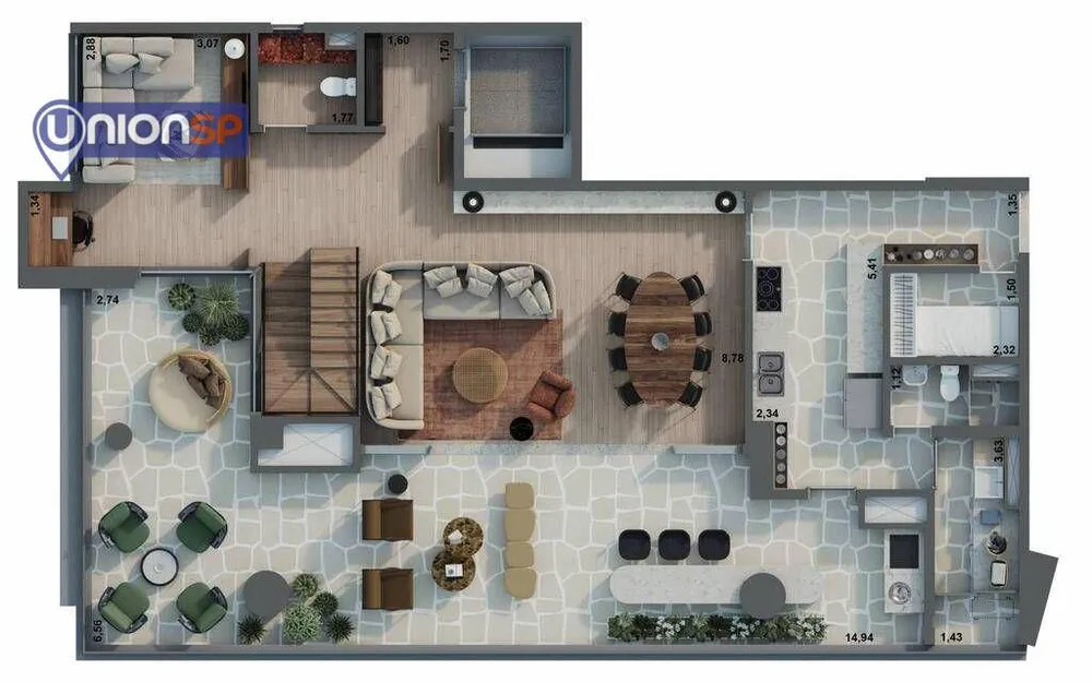 Apartamento, 2 quartos, 151 m² - Foto 1