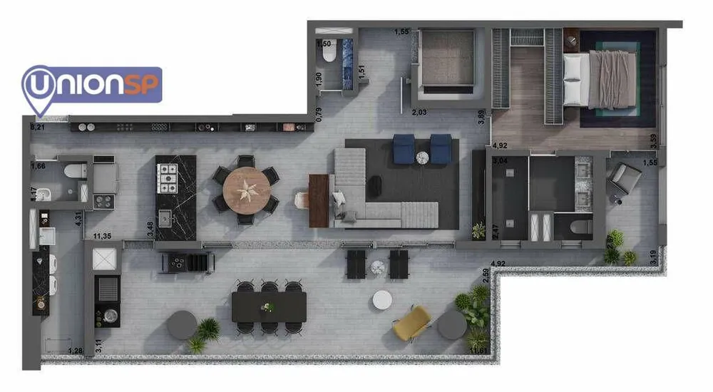 Apartamento, 2 quartos, 151 m² - Foto 3