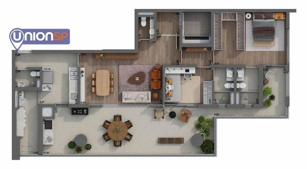 Apartamento, 2 quartos, 151 m² - Foto 4