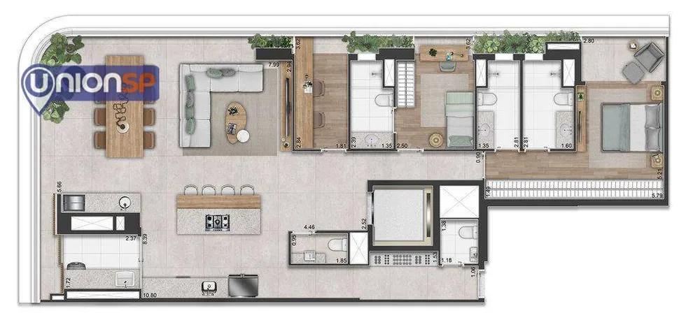 Apartamento, 3 quartos, 154 m² - Foto 1