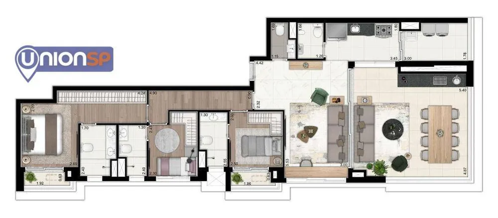 Apartamento, 2 quartos, 77 m² - Foto 1