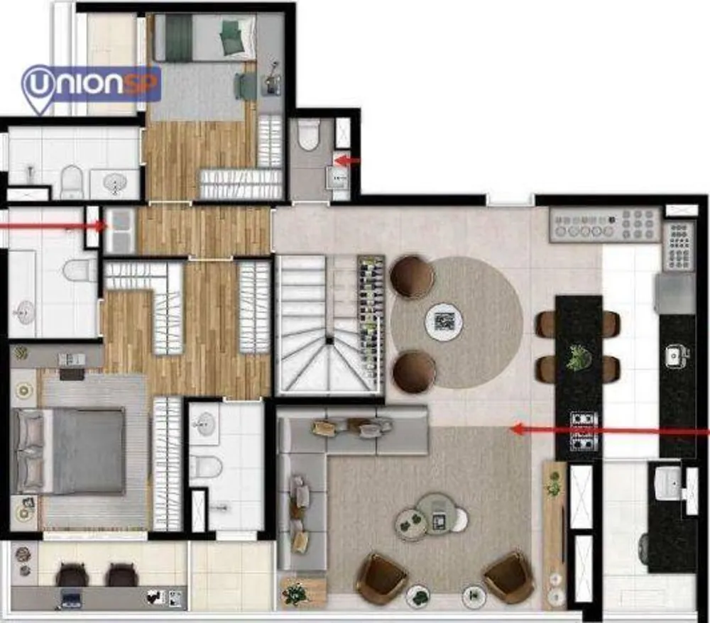 Apartamento, 3 quartos, 116 m² - Foto 2