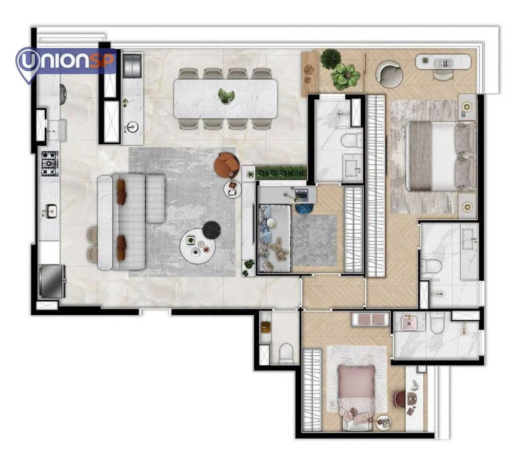 Apartamento, 3 quartos, 116 m² - Foto 3