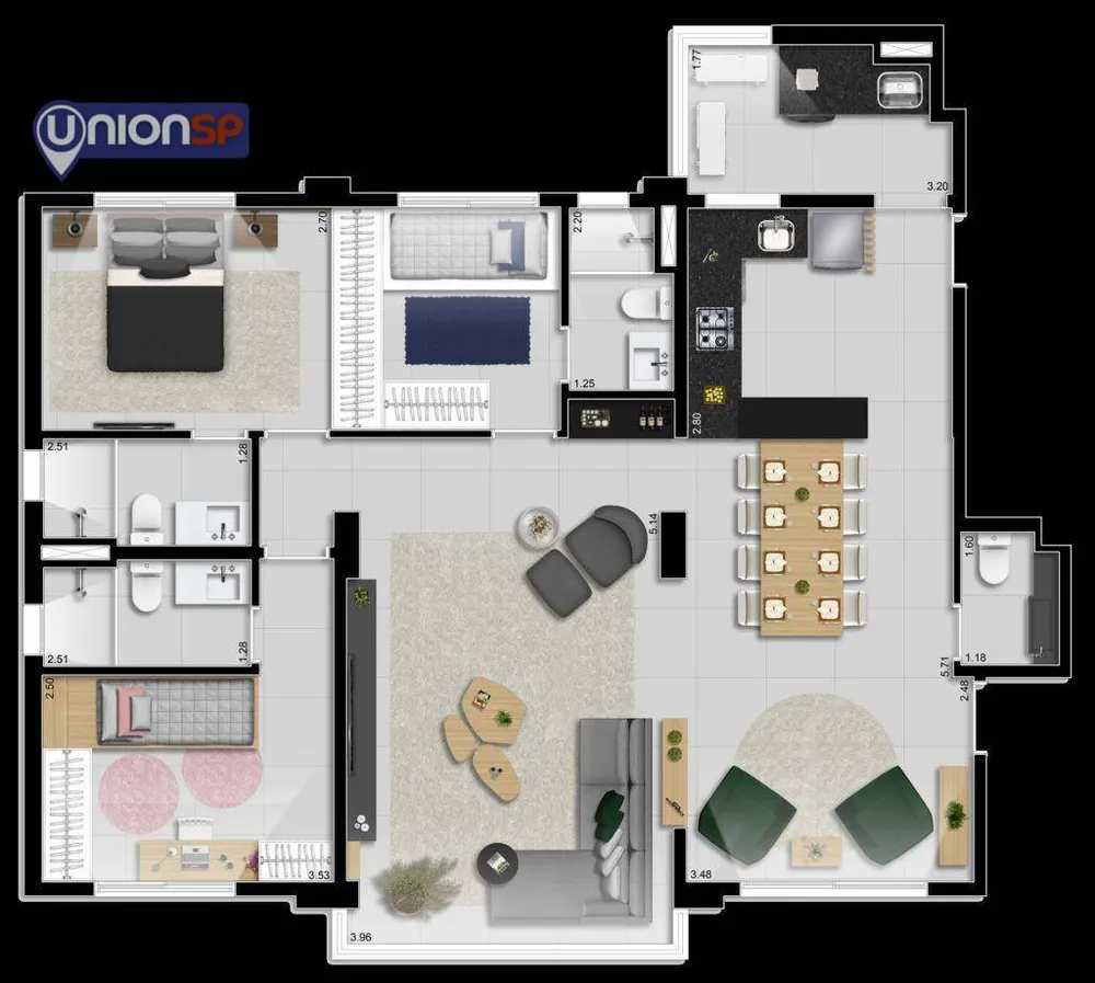 Apartamento, 3 quartos, 113 m² - Foto 2